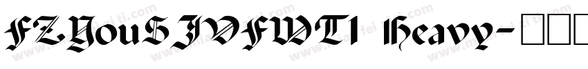 FZYouSJVFWT1 Heavy字体转换